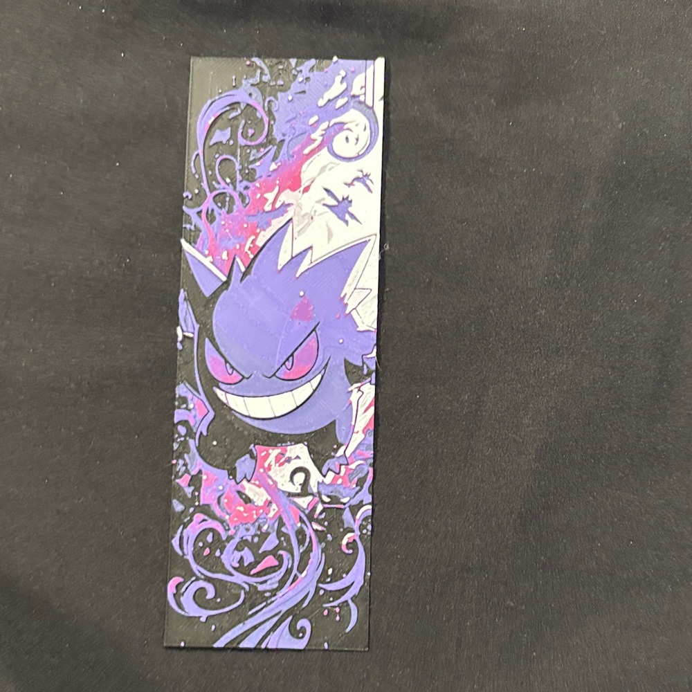 Pokémon Purple and Black Gengar Bookmark